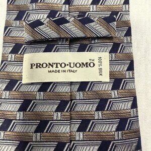 Silk Tie Italian Designer Classic Business Pronto Uomo